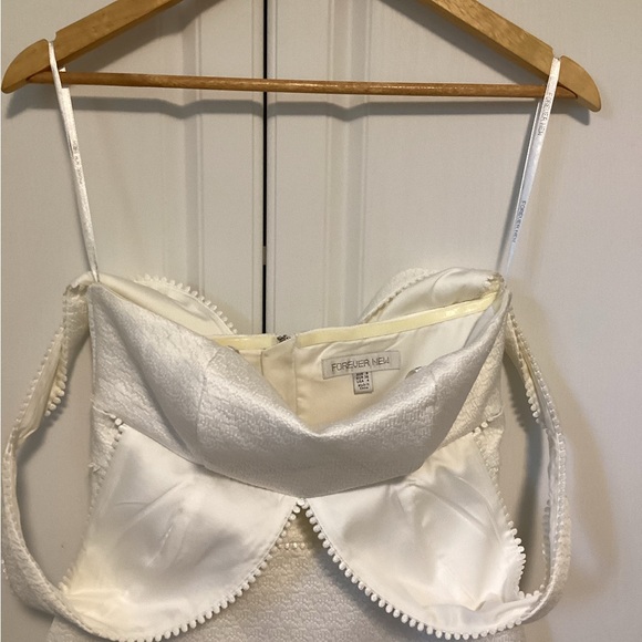 Forever New White Bridal Bachelorette Dress - Picture 4 of 5